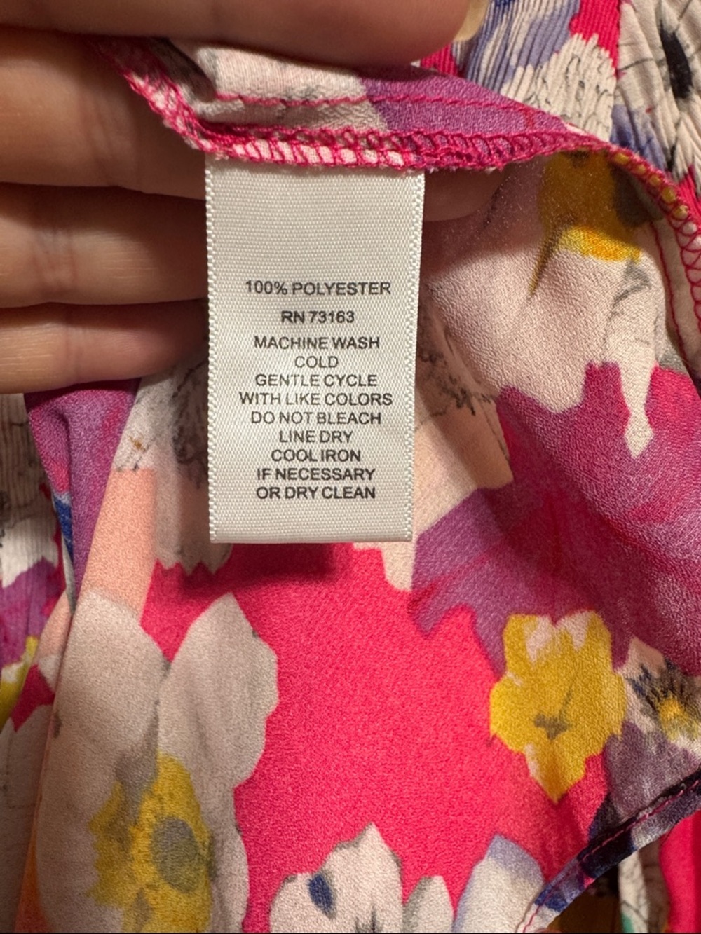 Spense Floral Scoop-Neck Tunic Top - Pink Multi - Picture 3 of 6